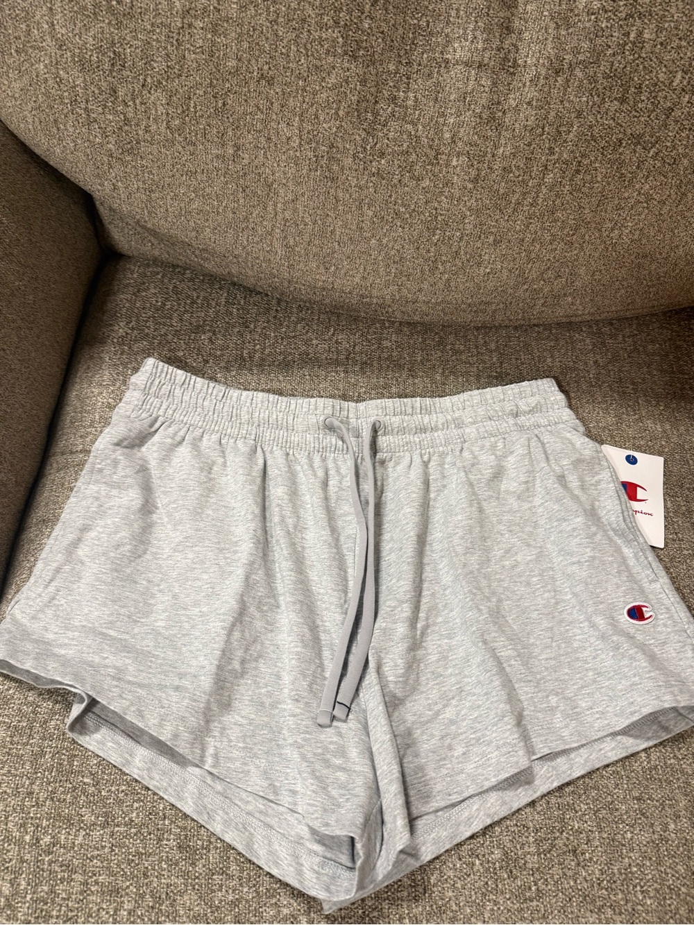 Champion Women's Heather Gray Athletic Jersey Shorts